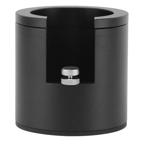Portafilterhalter, Espresso -Tamping -Station für 51 mm 53 mm 58 mm Portafilter Aluminiumlegierung Kaffee Portafilter Halter Einstellbare Höhe Tamping Station Basis (Schwarz) von Gsycle