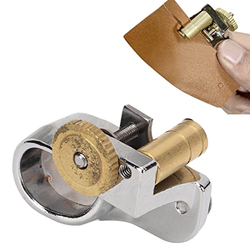 Ring Typ Leder -Scherer, Messing Ergonomisch Griff Spitzenschneiderschneider mit 3 Klingen für DIY -Handwerksprojekt -Ledercraft -Accessoires von Gsycle