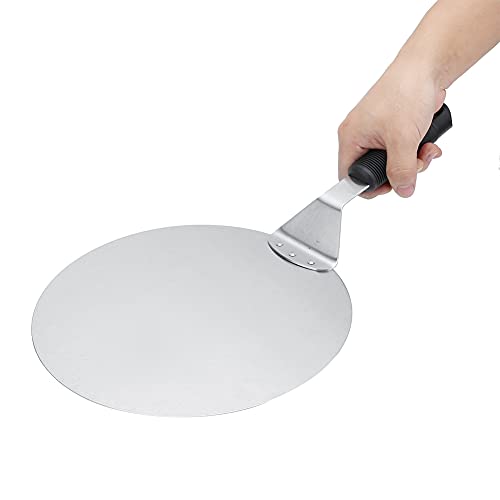 Runde Metallpizza -Schale, 10 -Zoll -Edelstahl -Hängepizza drehen Schale Runde Schaufel -Transfer -Tablett zum Backen von Teigbrotgebäck von Gsycle