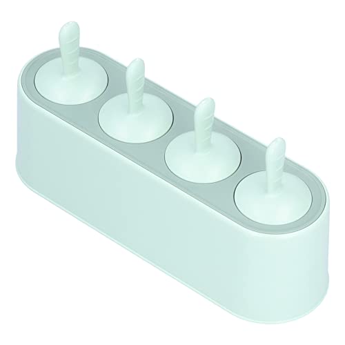 Silikon-Eis am Stiel-Form mit 4 Löchern, wiederverwendbare, leicht zu lösende Eiscreme-Form, Lebensmittelhalter für die Zubereitung von Speisen für Heimanwender und Heimwerker (-3118210242312) von Gsycle