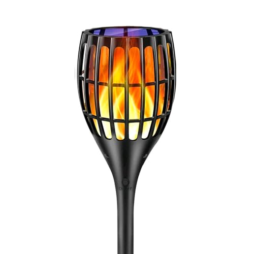 Solar Torch Lights, Warm Yellow Water Proof Yard Lamp Solar Light Outdoor with Flickering Flames for Garden Lawn Yard Outdoor Decorations von Gsycle