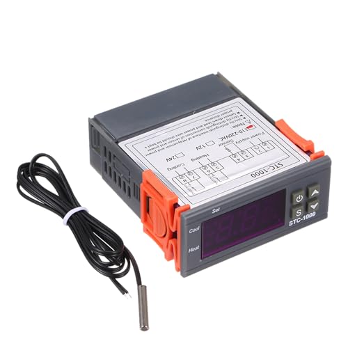 Stc-1000 digitaler Temperatur regler, Heiz kühlung Thermostat Elektrische Temperatur regelung mit Sensor für Haushalts gefrier schrank, Wassertanks Kühlschrank von Gsycle