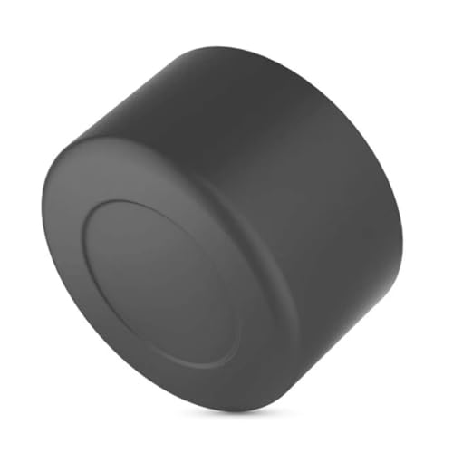 Gteller 4 Stück umweltfreundliche, rutschfeste Silikon-Untersetzer für Flachmann/Becher/Becher/Flasche (75 mm, schwarz) von Gteller