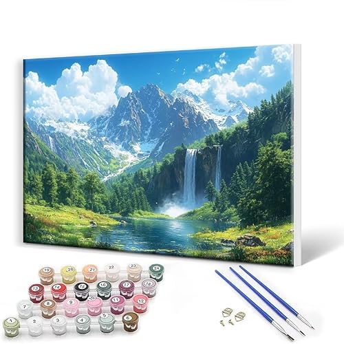 Malen Nach Zahlen Fallen Gebirge Malen Nach Zahlen Erwachsene mit Rahmen 60 x 80 cm Malen Nach Zahlen ab 7 8 9 10 Jahre Mädchen Geschenk, DIY Handgemalt Ölgemälde Bastelset für Deko Wohnzimmer Q-6 Malen Nach Zahlen Fallen Gebirge Malen Nach Zahlen Erwachsene mit Rahmen 60 x 80 cm Malen Nach Zahlen ab 7 8 9 10 Jahre Mädchen Geschenk, DIY Handgemalt Ölgemälde Bastelset für Deko Wohnzimmer Q-6 von Gtohoo