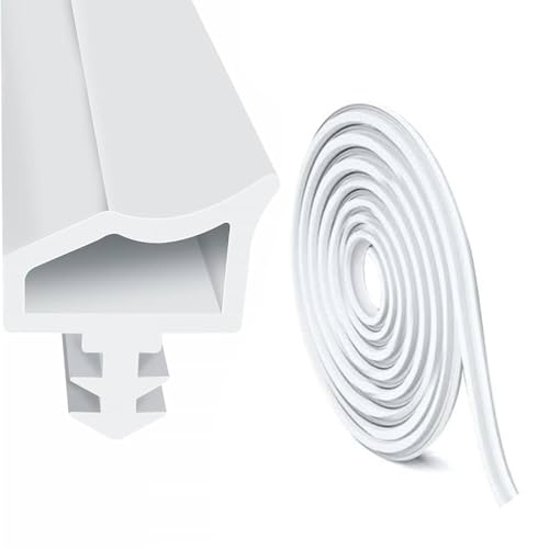 Türdichtung Weiß Holzzarge, 20M Türrahmen Dichtung für Schallschutz, Zugluftstopper und Türdichtungen, für Feuchtigkeitsbest, Schalldämmung und Kollisionsvermeidung Türdichtung Weiß Holzzarge, 20M Türrahmen Dichtung für Schallschutz, Zugluftstopper und Türdichtungen, für Feuchtigkeitsbest, Schalldämmung und Kollisionsvermeidung von Gttyowyin