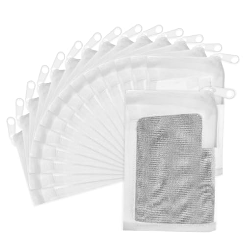 Gtziqa 15 Stück Aquarium-Filter-Medientaschen, feinmaschige Filterbeutel mit Kunststoff-Reißverschluss, wiederverwendbare Polyester-Netztasche für Aktivkohle, Bio-Kugeln, Keramikringe, Süßwassertanks Gtziqa 15 Stück Aquarium-Filter-Medientaschen, feinmaschige Filterbeutel mit Kunststoff-Reißverschluss, wiederverwendbare Polyester-Netztasche für Aktivkohle, Bio-Kugeln, Keramikringe, Süßwassertanks von Gtziqa