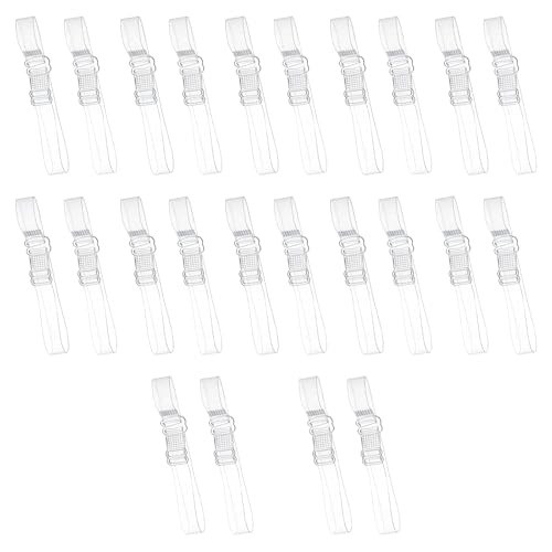 Transparente Fersenriemen für High Heels, 12 Paar unsichtbare Schuhbänder für Absätze, elastische High Heels, Knöchelriemen mit verstellbarer Schnalle zum Halten loser Schuhe Transparente Fersenriemen für High Heels, 12 Paar unsichtbare Schuhbänder für Absätze, elastische High Heels, Knöchelriemen mit verstellbarer Schnalle zum Halten loser Schuhe von Gtziqa