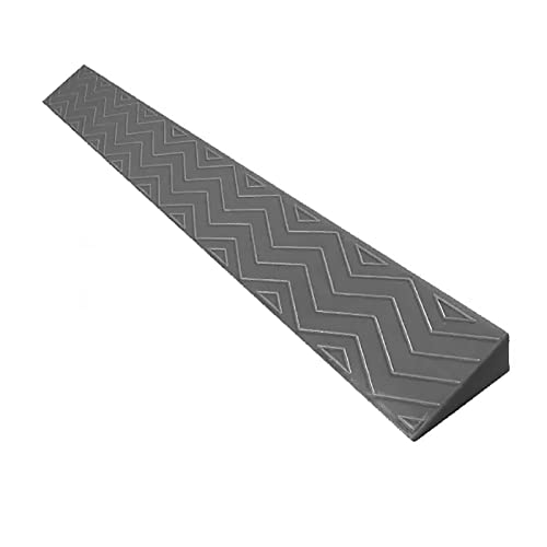 Türschwellenrampen, Tragbare Schwellenrampen, Rollstuhlrampe Tragbare Bordsteinrampe Für Kehrrobotertüren im Innenbereich, rutschfeste, Solide Türschwellen-Rollstuhlrampe, Schneidbar (Color : Grau, von Gtzly