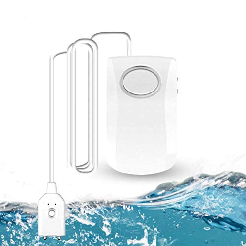 GuDoQi Wassermelder, WLAN Wasser Alarm, 130dB Super Laut Wasserleckalarm, WiFi Wassersensor Wasserleckdetektor mit TUYA/Smart Life APP, Kabelloser Wasserlecksensor Wasserwächter für Küche, Bad, Keller von GuDoQi