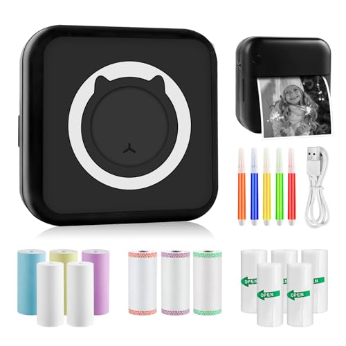 GuKKK Mini Drucker, Mobiler Fotodrucker, Tragbarer Mini Fotodrucker, Wireless Fotodrucker Thermodrucker, Smartphone Bluetooth Drucker, für Lernhilfe,Lernnotizen, Journal, Notizen, Journal GuKKK Mini Drucker, Mobiler Fotodrucker, Tragbarer Mini Fotodrucker, Wireless Fotodrucker Thermodrucker, Smartphone Bluetooth Drucker, für Lernhilfe,Lernnotizen, Journal, Notizen, Journal von GuKKK