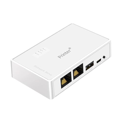 10/100 Mbps Netzwerkdrucker-Server USB-Geräte-Sharer Computer Print Sharing RJ45 Druckserver USB-Drucker Freigabegerät 10/100 Mbps Netzwerkdrucker-Server USB-Geräte-Sharer Computer Print Sharing RJ45 Druckserver USB-Drucker Freigabegerät von Guaber