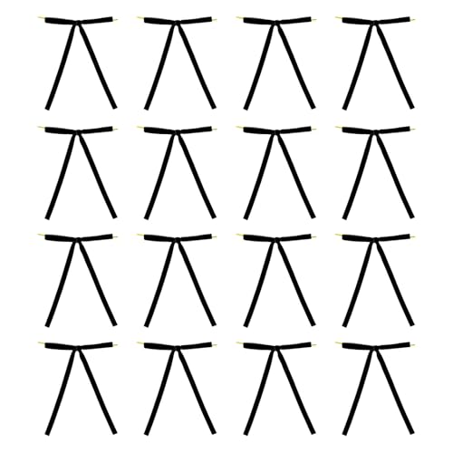 12 x beflockte Schleifen, filigrane Designs, Schleifen-Zubehör für Geschenkverpackungen, Hochzeitsdekorationen und Bastelprojekte, beflockte Schleifen von Guaber