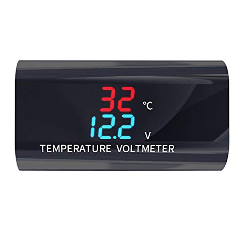 12V LED Digital Voltmeter Thermometer 0,71 Zoll Displa Spannung Temperatur Meter Monitor für Auto Motorrad Amperemeter 12V LED Digital Voltmeter Thermometer 0,71 Zoll Displa Spannung Temperatur Meter Monitor für Auto Motorrad Amperemeter von Guaber
