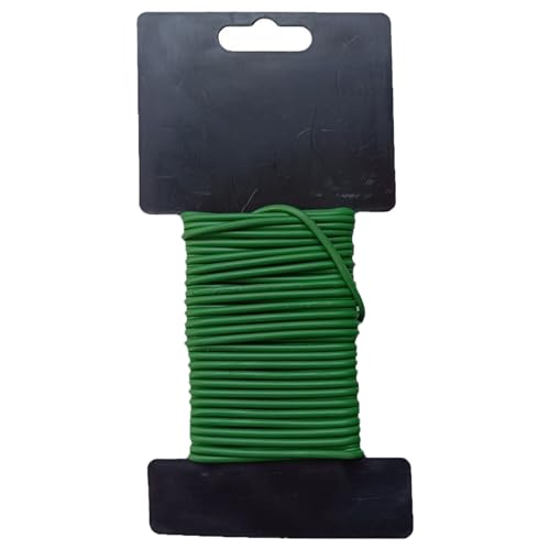 2,5 mm x 10 m Pflanzenbinder, grüner Draht, weiche Gartenbindung, dicke Bindung zum Binden von Kletterrosen, Garten, Kletterrose 2,5 mm x 10 m Pflanzenbinder, grüner Draht, weiche Gartenbindung, dicke Bindung zum Binden von Kletterrosen, Garten, Kletterrose von Guaber