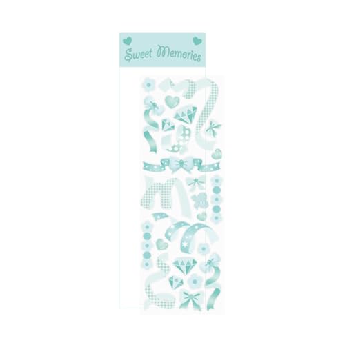 20 Blätter Farbenfrohe Band Aufkleber Selbstkleber Aufkleber Dekorative Handwerk Für Kunst Grußkarten Sammelalbum Geschenke von Guaber