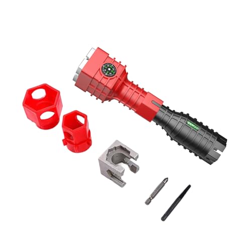 24-in-1 Spülbecken-Montageschlüssel, Mehrzweck-Sanitärschlüssel, Wasserrohrschlüssel für Heimanwender und Klempnerrohre 24-in-1 Spülbecken-Montageschlüssel, Mehrzweck-Sanitärschlüssel, Wasserrohrschlüssel für Heimanwender und Klempnerrohre von Guaber