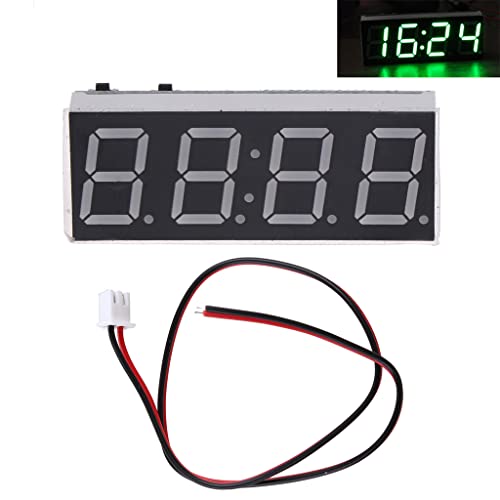 3 In 1 Auto Thermometern Voltmeter Gauge Elektronische Uhr 12 V 5-24V Auto Elektronik Zubehör Leicht Staubdes Digitald Digital Display Voltmeter Leuchten von Guaber
