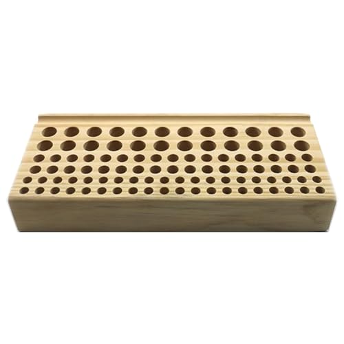 46/98 Löcher Kiefern Holz Lederhandwerksregal Ständer Schnitzen Stanzwerkzeuge Organizer Speichern Leder Aufbewahrungsbox Tragbarer Werkzeugorganisation Rack Rack von Guaber