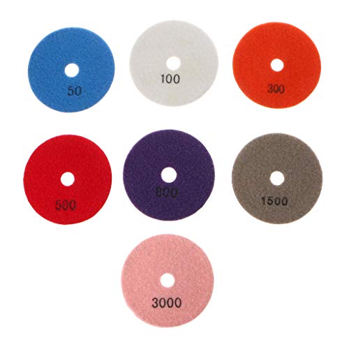 7pcs/Los Mahlen Scheiben 4 "nasse Diamantpolierpolster Für Glasgranit Marmorstein Rad Flexible Sandpapier Accessoires Metall Bohrer Drehplan Gebogen 7pcs/Los Mahlen Scheiben 4 "nasse Diamantpolierpolster Für Glasgranit Marmorstein Rad Flexible Sandpapier Accessoires Metall Bohrer Drehplan Gebogen von Guaber