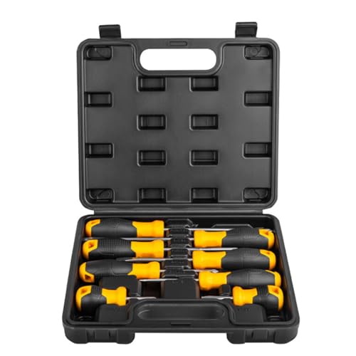 8-teiliges Schraubendreher-Set mit Schlitz/Kreuzschlitz, für Computer-Reparatur, elektrische Boxen, Steckdosen-Installation, unverzichtbares Werkzeug-Set für Enthusiasten von Guaber