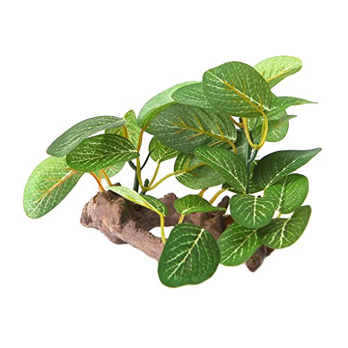 Aquariumdekor Künstliche Driftwood Ast Mit Plastikpflanzenfisch Für Tankdekorationen Wasser Unter Wassergrüne Blätter Heizung Licht Thermometer Pflanzen Luftpumpe Kies Sandfilter Filter Licht Heizung von Guaber