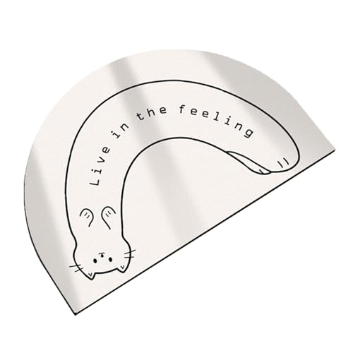 Badteppich, wasserabsorbierend, schöner Druck, Kieselgur-Bodenmatte für Badezimmer und Dekoration von Guaber