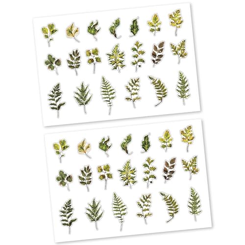 Blattblume Aufkleber Adheisve Haustierwasserbeständig Für Scrapbooking Planer Journal Laptop Bleistift Case Foto Album Kunst Kunst von Guaber