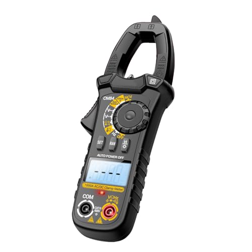 CM84 Multimeter, 4000 Counts LCD Digitales Zangenmessgerät, Stromprüfer, batteriebetrieben (nicht im Lieferumfang enthalten), Widerstandsmesser von Guaber