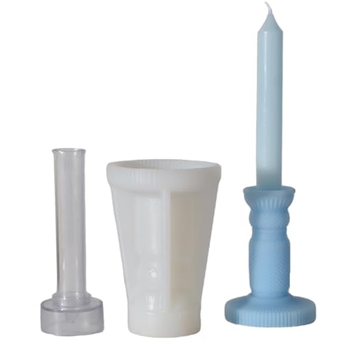 Candlestick Silikonform Kerzenhalter Epoxidharz Formen Gussform Für Wohnkultur Kerzenhalter Harz Schimmel Kerzenseelste von Guaber