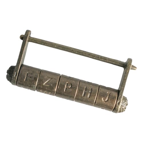 Dekoratives Vorhängeschloss aus antiker Zincs-Legierung mit chinesischen Schriftzeichen, graviert, zum Personalisieren von Schmuckschatullen und Schränken Dekoratives Vorhängeschloss aus antiker Zincs-Legierung mit chinesischen Schriftzeichen, graviert, zum Personalisieren von Schmuckschatullen und Schränken von Guaber