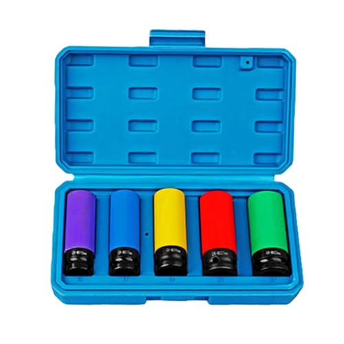 Dünnes Steckschlüssel-Set für den Automobileinsatz mit Aufbewahrungsbox inklusive 1,27 cm (1/2 Zoll) Antriebe, Stöße, Muttern, Radschutz, Automobil-Set von Guaber