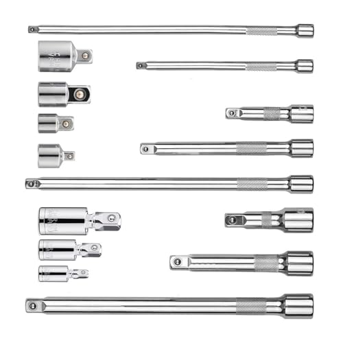 Effiziente 1/2 Zoll -3/8-1/4 Verlängerungsstab Set Resistant Socket Einfach Zu Bedienen 15pcs Für Long Service U Socket Extension Stange Effiziente 1/2 Zoll -3/8-1/4 Verlängerungsstab Set Resistant Socket Einfach Zu Bedienen 15pcs Für Long Service U Socket Extension Stange von Guaber