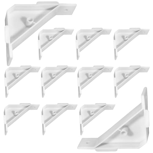 Einfache Installationspaket Von 12 Eckhalterständer Weißer Plastik Für Schrank Und Regalstützen Möbelverstärkung Einfache Installation Der Halterung Einfache Installationspaket Von 12 Eckhalterständer Weißer Plastik Für Schrank Und Regalstützen Möbelverstärkung Einfache Installation Der Halterung von Guaber