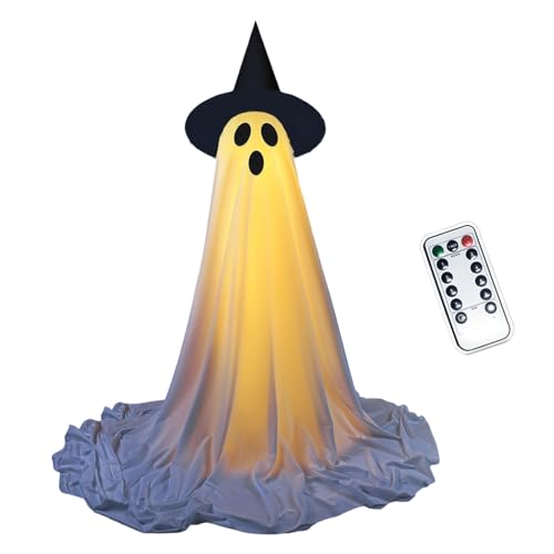 Einstellbare Höhen leuchtende Specter-Figur für sichere Outdoor-Indoor-Halloween-Dekoration, Arrangements, Partyzubehör, leuchtende Halloween-Specter-Dekorationen von Guaber