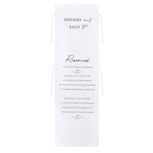 Elegante Hochzeitsstuhl-Identifiers, weicher Flanellstoff, Veranstaltungsschilderung für reservierte Sitzplätze und Veranstaltungsorte, elegante Hochzeitsdekoration von Guaber