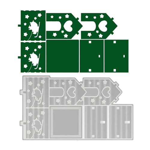 Festliche Silikonform für Weihnachtsdörfer aus Kunstharz, Kunst, Nachtlichter und Feiertage, Backwerkzeug, Weihnachtsdorfform von Guaber