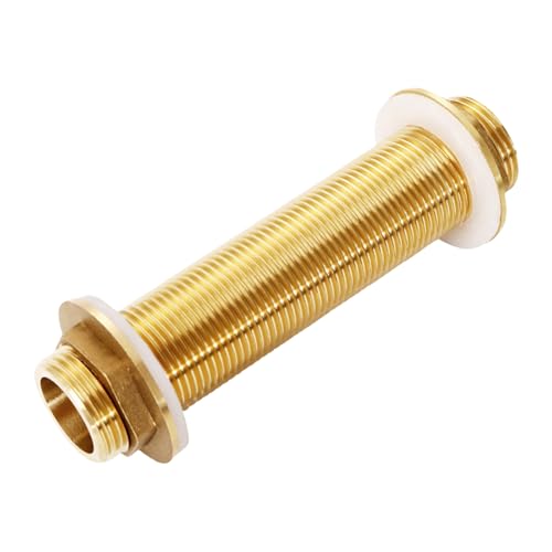 Fischtanks Adapter 3/4 Zoll Gewinde Messing Messing Rohr Einer Loser Schlüsselanpassungsmutter Wassertanks Messinganbeter Stecker Haushalt Wasseranschlüsse von Guaber