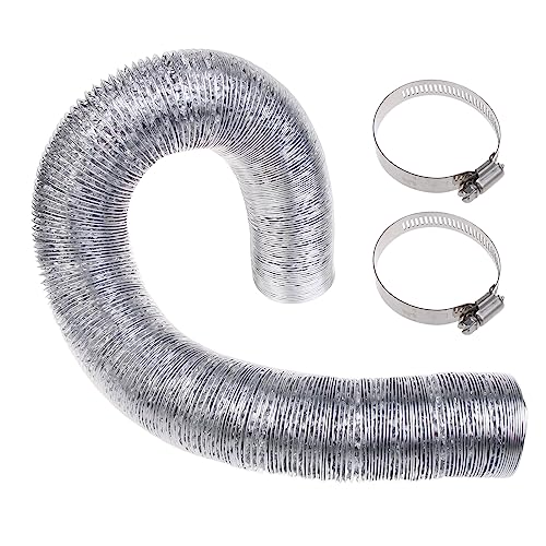 Flexibler Trockner Entlüftungsschlauch Aluminiumluft Geräterohr Mit 2schraubenden Klemmen 250 Mmwg Arbeitsdruck 4.92/9.84/19.69 Fuß Flexibler Trockner Entlüftungsschlauch von Guaber