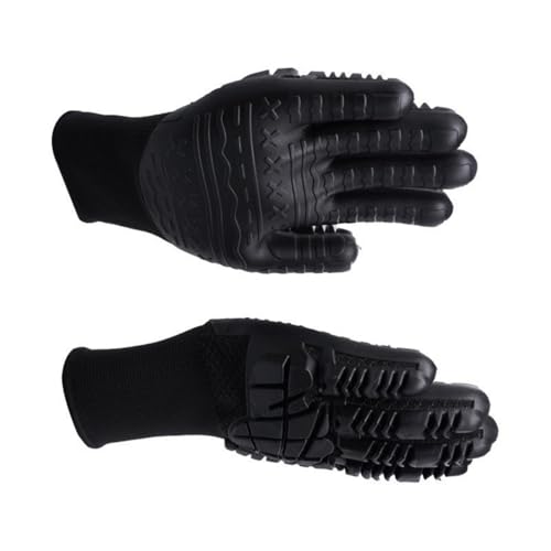 Guaber 1 Paar Anti Stich Handschuhe Anti Vibrationen Schockfeste Outdoor Sicherheitsarbeit Schutz Resistente Arbeiten TPE Sicherheitshandschuhe von Guaber