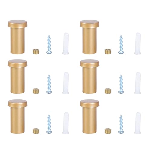 Guaber 6 Sets Metall-Organizer für Mäntel, Hüte, robuste Wandhaken für Mäntel und Taschen, einzigartiges Design für Eingangsbereich oder Badezimmer, Schraubhaken von Guaber