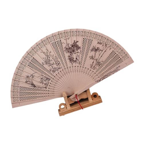 Guaber Anspruchsvoller Handarbeits-Holz-Faltventilator mit authentischem chinesischem Blumenmuster für Sammlung und Verwendung traditioneller chinesischer Designs Guaber Anspruchsvoller Handarbeits-Holz-Faltventilator mit authentischem chinesischem Blumenmuster für Sammlung und Verwendung traditioneller chinesischer Designs von Guaber