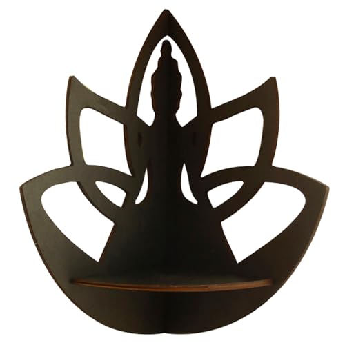 Guaber Eckregal aus Holz, Blumenstatue, einzigartiges Holzregal, schwebender Organizer, Regale für Heimdekoration und Aufbewahrungsregal für Schlafzimmer Guaber Eckregal aus Holz, Blumenstatue, einzigartiges Holzregal, schwebender Organizer, Regale für Heimdekoration und Aufbewahrungsregal für Schlafzimmer von Guaber