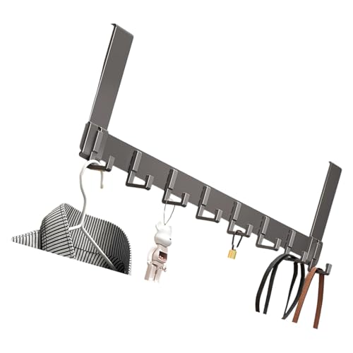 Guaber Einfach zu installierender Türhaken, robuster Aluminium-Stahl-Kleiderbügel für Mäntel, Handtücher, Badezimmer, Aufbewahrungshaken von Guaber