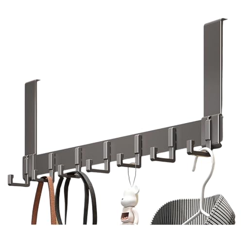 Guaber Einfach zu installierender Türhaken, robuster Aluminium-Stahl-Kleiderbügel für Mäntel, Handtücher, Badezimmer, Aufbewahrungshaken von Guaber