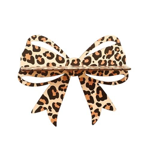 Guaber Einzigartiges Hängeregal aus Holz mit Fliege zum Aufhängen von Schmuckstücken und zur Verbesserung der Wohnatmosphäre, Wand-Organizer, Bowtie-Stil-Regal von Guaber