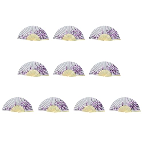 Guaber Faltfächer aus Bambus, traditioneller chinesischer Handventilator mit eleganten Schnitzereien für Kühlung und Dekoration, kulturelle Kunstdekorationen, 10 Stück Guaber Faltfächer aus Bambus, traditioneller chinesischer Handventilator mit eleganten Schnitzereien für Kühlung und Dekoration, kulturelle Kunstdekorationen, 10 Stück von Guaber