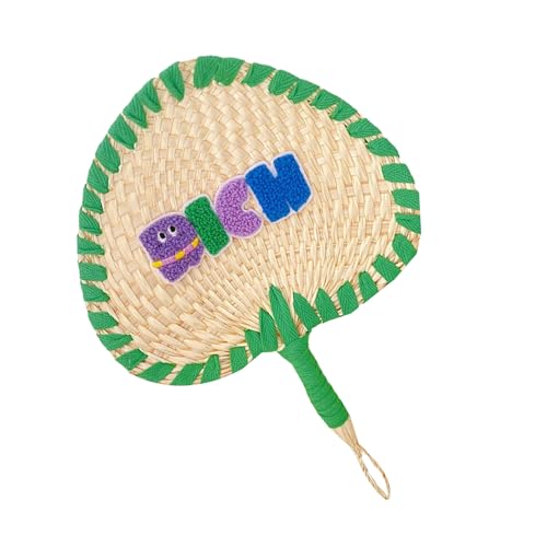 Guaber Fotografie-Zubehör, bunte Buchstaben-Stickerei, Handfächer, Kühllösung für Picknicks, Strandpartys, Aktivitätsgeschenk, Foto-Requisiten, Fächer Guaber Fotografie-Zubehör, bunte Buchstaben-Stickerei, Handfächer, Kühllösung für Picknicks, Strandpartys, Aktivitätsgeschenk, Foto-Requisiten, Fächer von Guaber