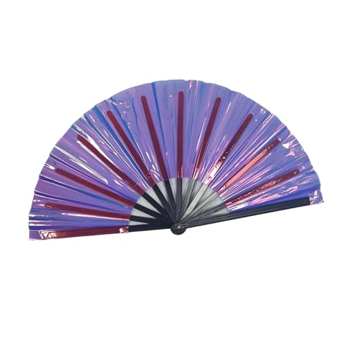 Guaber Handventilator, schillernd, Prismatikeffekt, ideal für Tanz und Dekoration, reflektierender Tanz, bunt für Bühne Guaber Handventilator, schillernd, Prismatikeffekt, ideal für Tanz und Dekoration, reflektierender Tanz, bunt für Bühne von Guaber