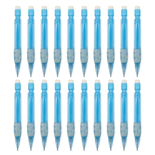 Guaber Kleine Druckbleistifte, 0,7 mm, kurz, automatischer Drwaing-Bleistift mit kleinem Radiergummi zum Schreiben, Zeichnen, 20 Stück von Guaber