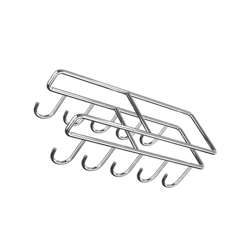 Guaber Küchenschrank Hakenleiste zum Aufhängen von Töpfen, Pfannendeckel, Edelstahl, Schneidebretthalter mit Haken, Aufbewahrungsregal, rostfrei, Schrankaufbewahrungshaken Guaber Küchenschrank Hakenleiste zum Aufhängen von Töpfen, Pfannendeckel, Edelstahl, Schneidebretthalter mit Haken, Aufbewahrungsregal, rostfrei, Schrankaufbewahrungshaken von Guaber